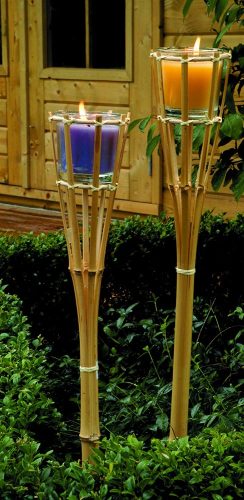 Lifetime Garden Bambusz fáklya 76 cm citronella gyertyával